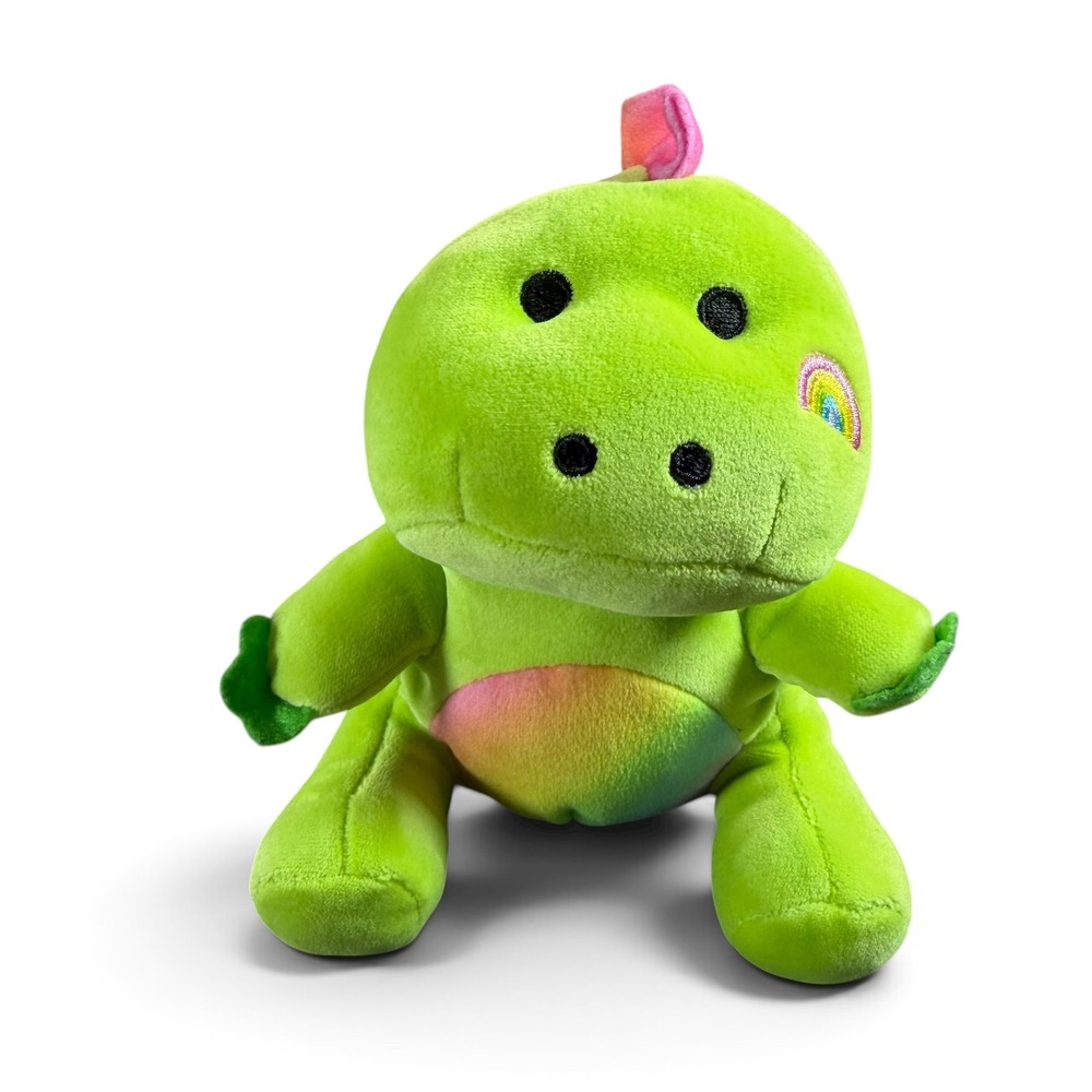 Moriah Elizabeth Pickle the Dinosaur Plush Green Rainbow Mane Collectible Toy